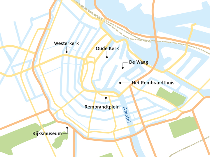 Karte von Amsterdam